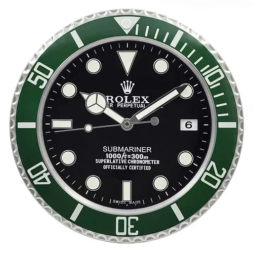 Submariner Wall Clock Kermit | Green & Black