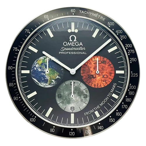 Speedmaster Moonwatch Series Wall clock | Moon to Mars