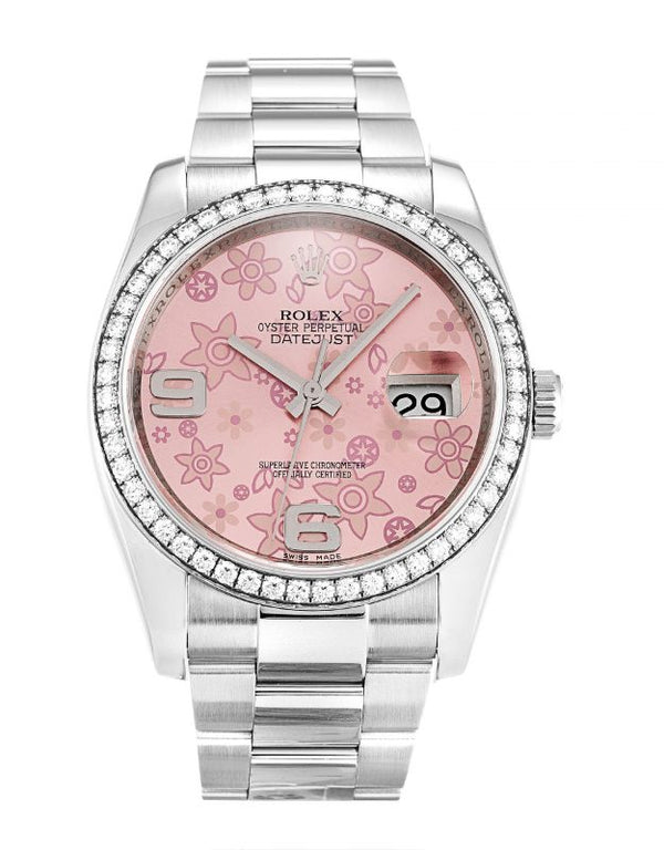 Replica Rolex Datejust Pink Floral Dial 116244