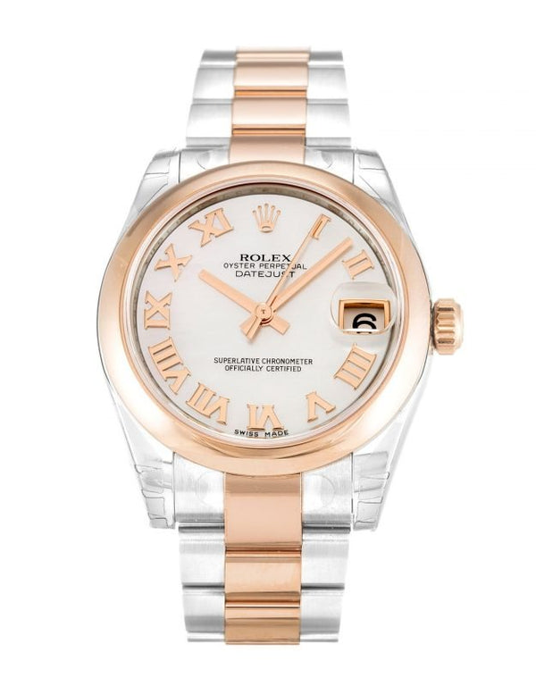 Replica Rolex Datejust Mid-Size Pearl-White Dial 178241