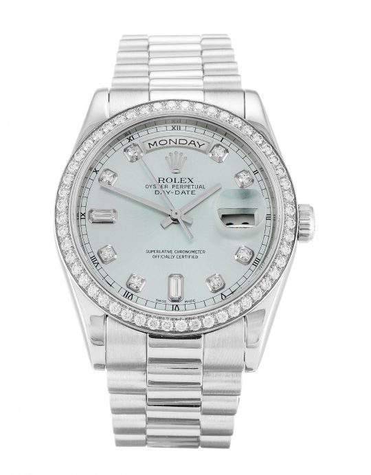 Replica Rolex Day-Date Blue Dial 118346