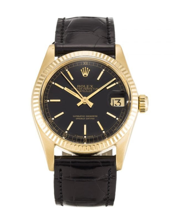 Replica Rolex Datejust Black Dial Mid-Size 6827