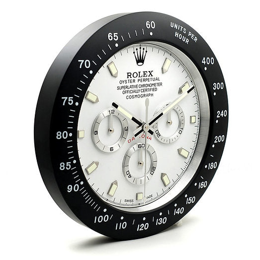 Daytona Wall Clock | Black & White Style