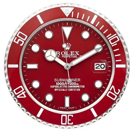 Submariner Wall Clock | All Red