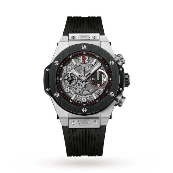 Hublot Big Bang Men Automatic Black Rubber Watch 411.NM.1170.RX