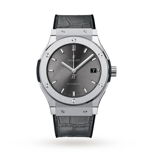 Hublot Classic Fusion Men Automatic Grey Rubber Watch 511.NX.7071.LR