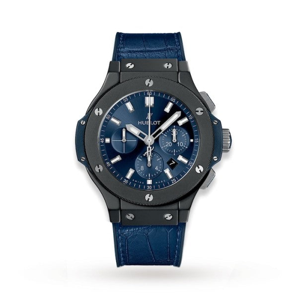 Hublot Big Bang Men Automatic Blue Alligator Watch 301.CI.7170.LR