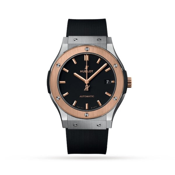 Hublot Classic Fusion Men Automatic Black Rubber Watch 511.NO.1181.RX