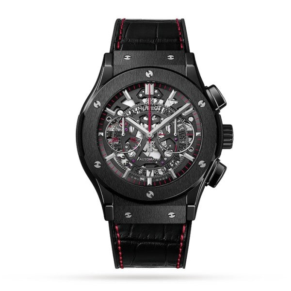 Hublot Classic Fusion Men Automatic Black Alligator Watch 525.CM.0173.LR.AUM20