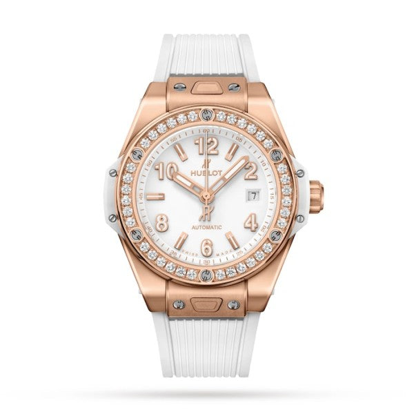 Hublot Big Bang Women Automatic White Rubber Watch 485.OE.2080.RW.1204