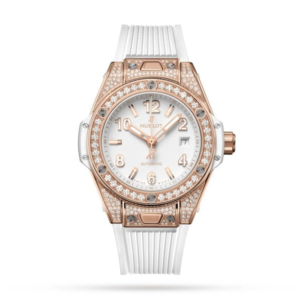 Hublot Big Bang Women Automatic White Rubber Watch 485.OE.2080.RW.1604