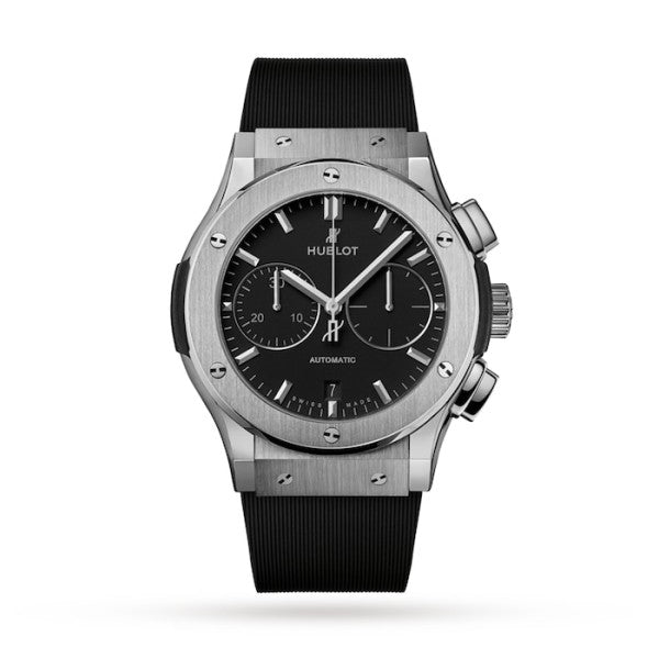 Hublot Classic Fusion Men Automatic Black Rubber Watch 521.NX.1171.RX