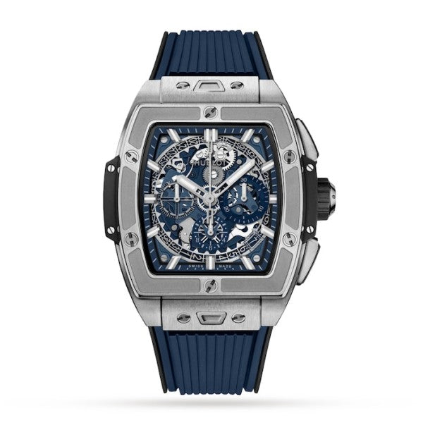 Hublot Spirit Of Big Bang Men Automatic Blue Rubber Watch 641.NX.7170.RX