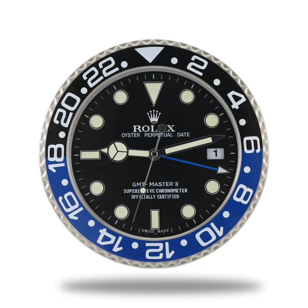 GMT-Master II Wall Clock | Batman Black & Blue