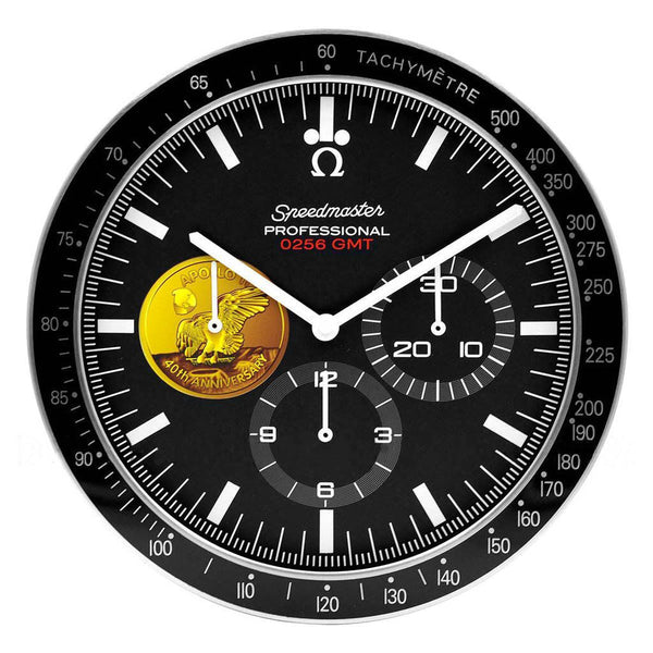 Speedmaster Moonwatch Series Wall clock | 40th Anniversary Gold