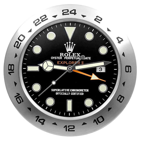 Explorer II Wall Clock | Black Dial