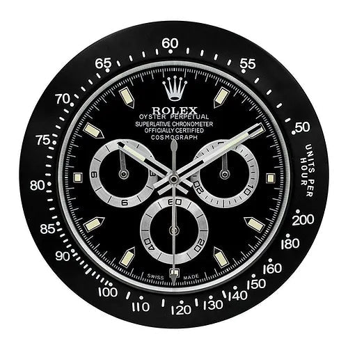 Daytona Wall Clock | All Black