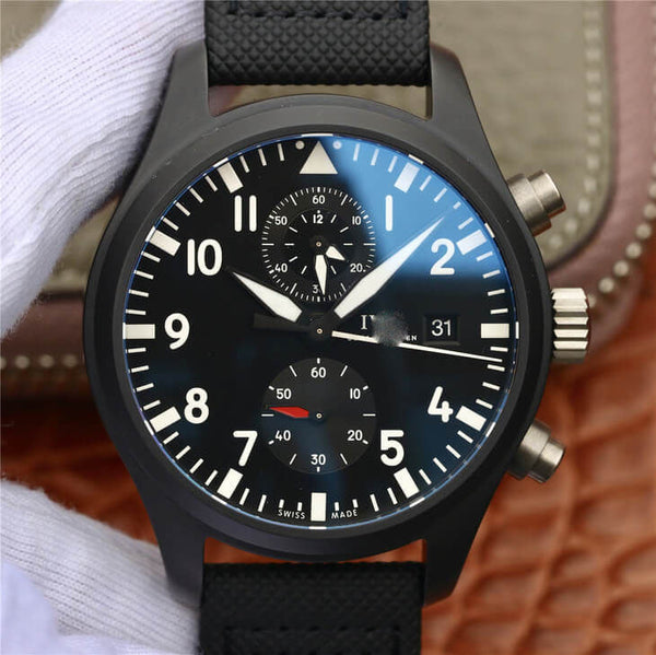 PILOT TOP GUN IW389001 ZF FACTORY BLACK STRAP