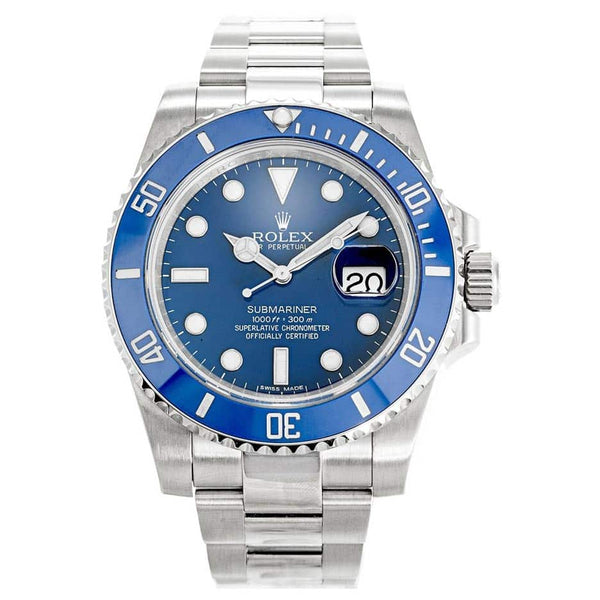 Rolex Submariner Blue 116619LB Mens 40MM