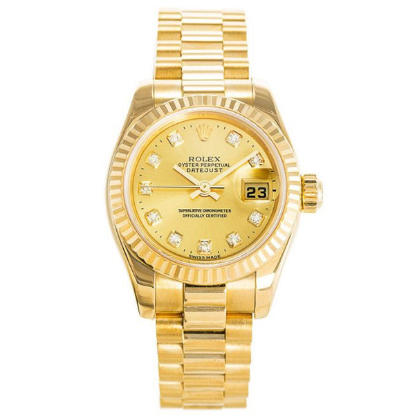 Replica Rolex Datejust Gold Ladies 179178