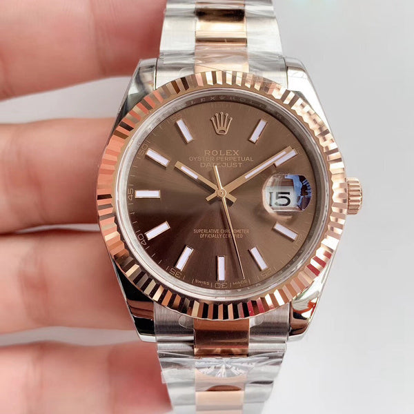 Replica Rolex Datejust 41mm 126331 Chocolate Index Oyster