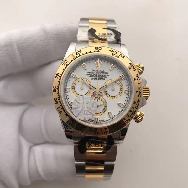 Replica Rolex Daytona 116523 SS/Yellow Gold JF Factory