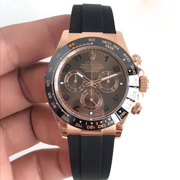 Replica Rolex Daytona Cosmograph 116515LN AR Rose Gold Chocolate Dial Swiss