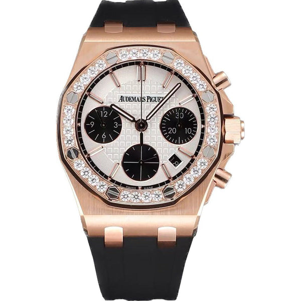 Audemars Piguet Royal Oak Offshore Chronograph 37 mm. White/Black/Rose Gold Ref. 26231OR.ZZ.D003CA.01