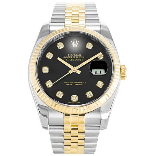 Replica Rolex Datejust Two Tone Black