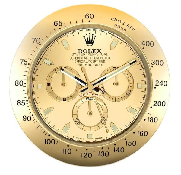 Daytona Wall Clock | All Gold