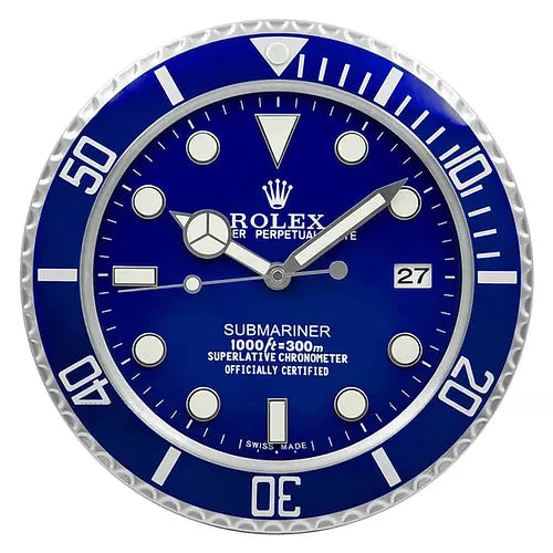 Submariner Wall Clock | Blue Frame