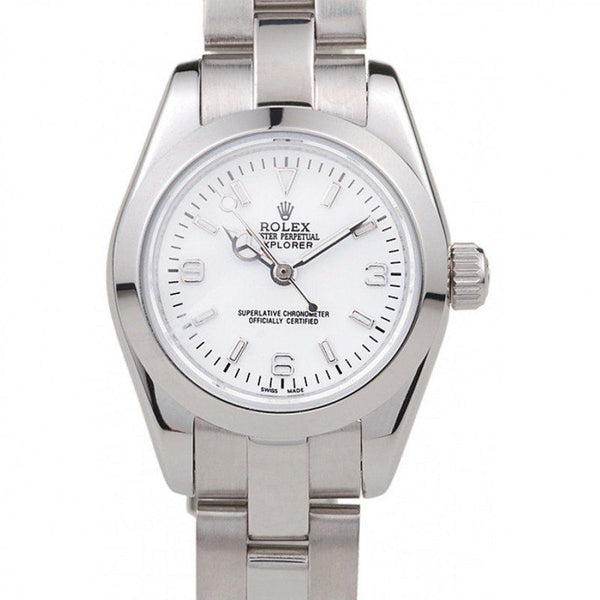 Replica Rolex Explorer Polished Stainless Steel White Dial 98088