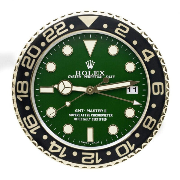 GMT-Master II Wall Clock | Gold & Green