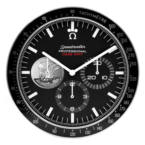 Speedmaster Moonwatch Series Wall clock | 40th Anniversary Silver