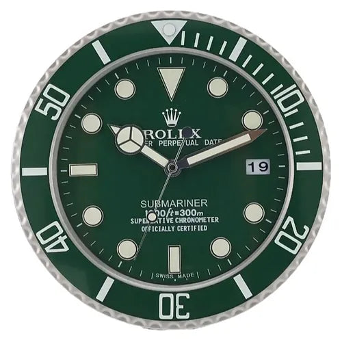 Submariner Wall Clock Hulk | All Green