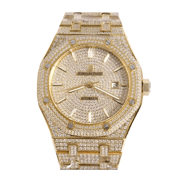 Audemars Piguet Royal Oak Selfwinding 41 mm. Yellow Gold/Gem Set Ref. 15400SR.OO.1220SR.01