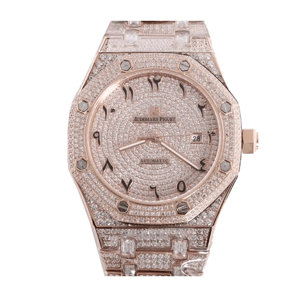 Audemars Piguet Royal Oak 42 mm. Rose Gold Gem Set Arabic Ref. 15400SR.OO.1220SR.02