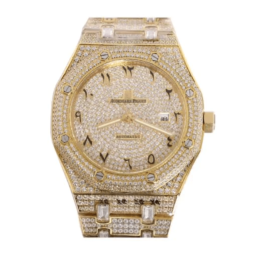 Audemars Piguet Royal Oak Selfwinding 42 mm. Steel/Yellow Gold Gem Set Ref. 15400SR.OO.1220SR.02