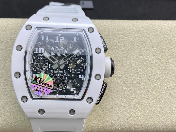 KV Richard Mille RM011-03LMC ceramic chronograph watch