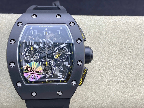 KV Richard Mille RM011-03LMC ceramic chronograph watch