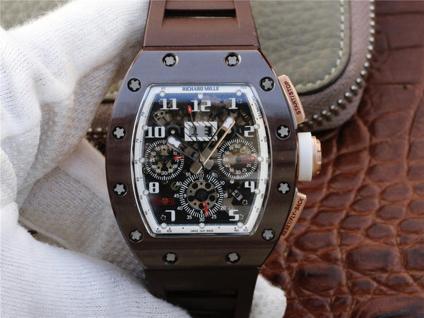 KV Richard Mille RM011-Silicon Nitride TZP Coffee Ceramic Special Limited Edition