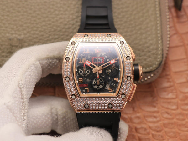 KV Richard Mille RM011 Felipe Massa Limited Rose Gold Diamond Edition