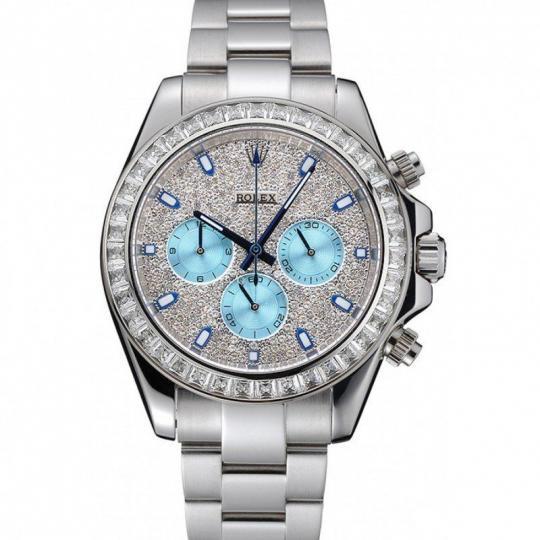 Replica Rolex Cosmograph Daytona Diamond Dial Stainless Steel Case And Bracelet 1454251